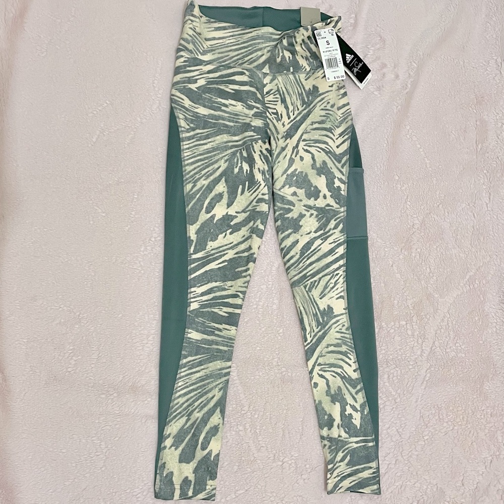 Adidas Primegreen animal print workout pants